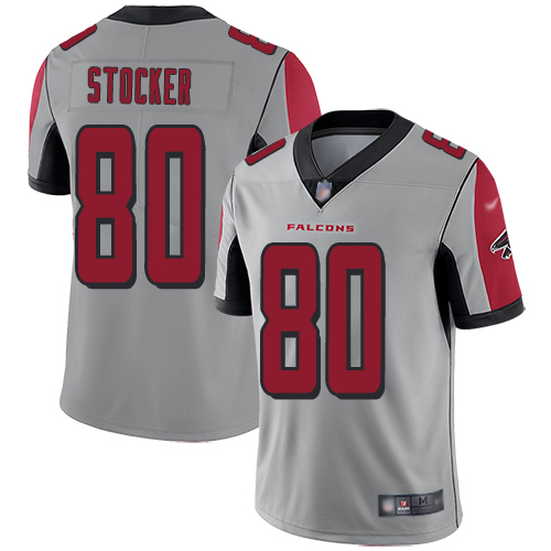 Atlanta Falcons Limited Silver Men Luke Stocker Jersey NFL Football #80 Inverted Legend